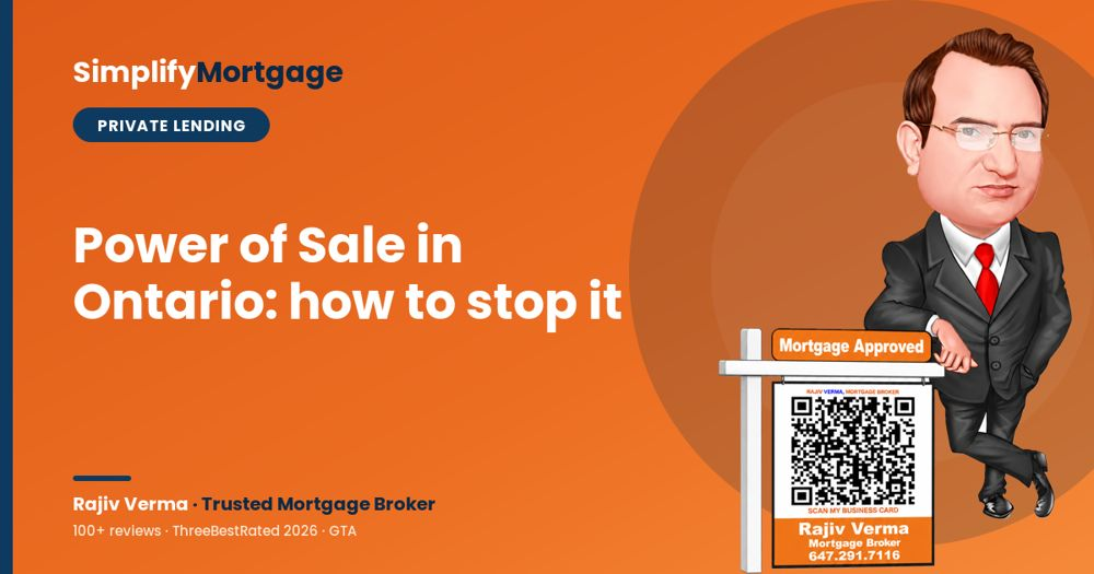 Power of Sale in Ontario: how a private mortgage can stop it